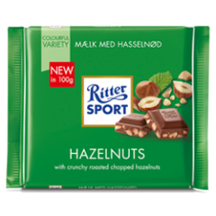 Ritter Sport - Mælk Med Knasende Hasselnød